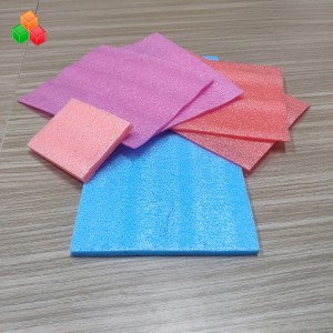 Expanded polyethylene soft esd black white epe packing foam sheet piece for machine / electronics transport protective packing