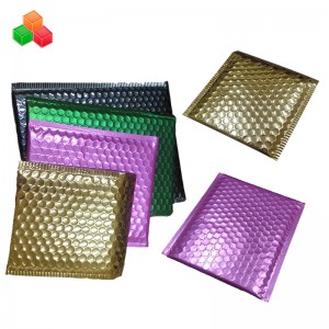 OEM customized padded plastic mailing bags  printed aluminum air bubble mailer bag safety shockproof packaging bubble envelope