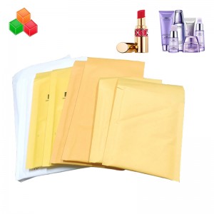 Durable customized size safety shockproof kraft paper bubble bags mailers padding shipping envelope kraft paper air bag