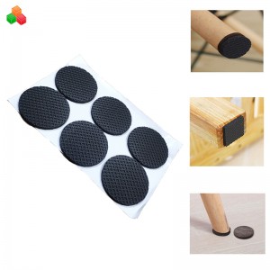 Dongguan designed size self adhesive rubber furniture table leg feet protector pad eva foam chair leg glides protector
