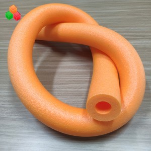 Dongguan custom logo shape ROHS 10mm 20mm white expanded epe polyethylene foam backer rod tube noodle tube for kids / adult